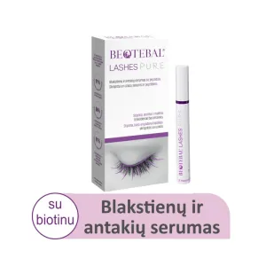 BEOTEBAL Lashes Pure blakstienų ir antakių serumas su peptidais 3ml