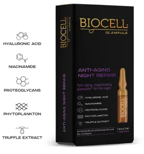 BIOCELL Glampule Anti-Aing Night Repair 2ml N7