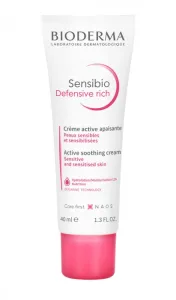 Raminamasis kremas jautriai, lengvai sudirginamai sausai/labai sausai odai BIODERMA Sensibio Defensive Rich 40ml