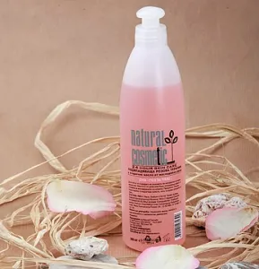 Dušo želė su rožių aliejumi NATURAL COSMETIC 350ml