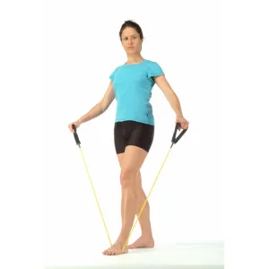 Apvali juosta mankštai su minkštomis rankenomis BODYLASTICS