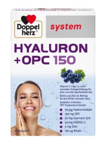 Maisto papildas DOPPELHERZ Hyaluron + OPC kapsulės N30