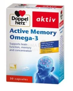 Maisto papildas DOPPELHERZ aktiv Active Memory Omega - 3 N30