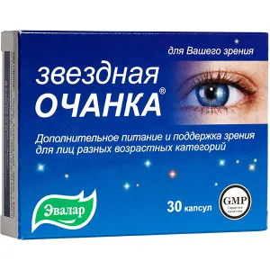 Maisto papildas akims Zviozdnaja očanka N30 (Evalar)