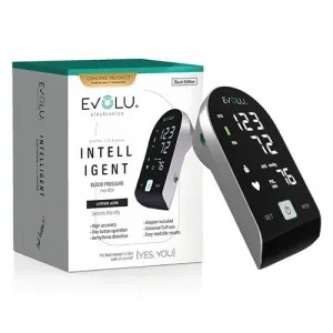 EVOLU kraujospūdžio matuoklis automatinis žastinis INTELLIGENT BLACK EDITION