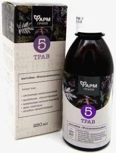 Maisto papildas 5 Žolelių užpilas 250ml