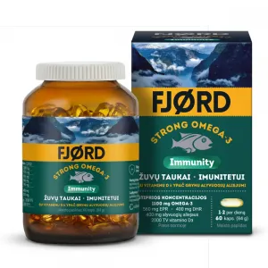Maisto papildas FJORD STRONG OMEGA - 3 IMMUNITY kapsulės N60
