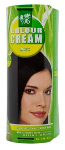 HENNAPLUS Colour Cream dažantis kremas plaukams spalva juoda 1