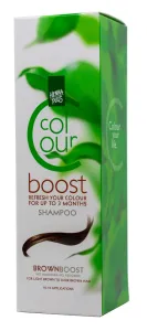 HENNAPLUS Colour Boost dažantis šampūnas su 8 ekologiškais augaliniais ekstraktais spalva ruda