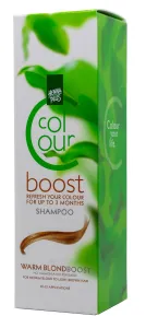 HENNAPLUS Colour Boost dažantis šampūnas su 8 ekologiškais augaliniais ekstraktais spalva šilta blondinė
