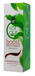 HENNAPLUS Colour Boost dažantis šampūnas su 8 ekologiškais augaliniais ekstraktais spalva šilta ruda