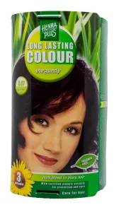 HENNAPLUS plaukų dažai ilgalaikiai su 9 ekologiškais augaliniais ekstraktais spalva burgundiško vyno 3.67