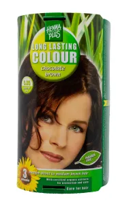 HENNAPLUS plaukų dažai ilgalaikiai su 9 ekologiškais augaliniais ekstraktais šokolado ruda 5.35