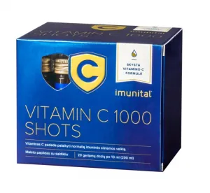 Maisto papildas Imunital Vitamin C 1000 Shots 20x10ml