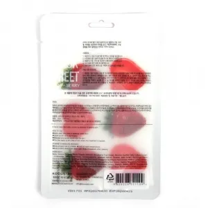 KOCOSTAR spindesio suteikinati lakštinė kaukė su braškėmis (2 lakštai)