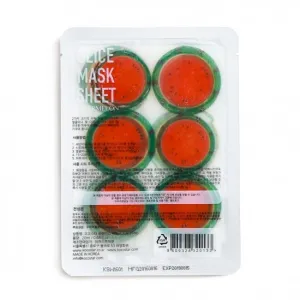 KOCOSTAR gaivinanti ir drėkinanti lakštinė veido kaukė su arbūzu (2 lakštai)