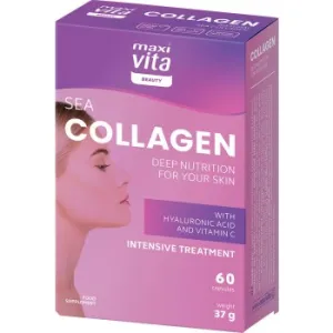 Maisto papildas MAXIVITA Jūrinis Kolagenas su Hialurono rūgštimi ir vitaminu C N60