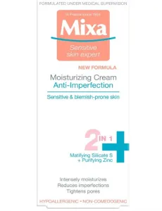 MIXA Anti - Imperfection 2 in 1 drėkinamasis kremas problematiškai odai 50ml