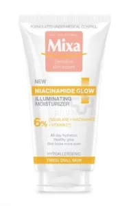 MIXA Niacinamide Glow spindesio suteikiantis drėkinantis kremas su Niacinamidu ir Vitaminu C 50ml