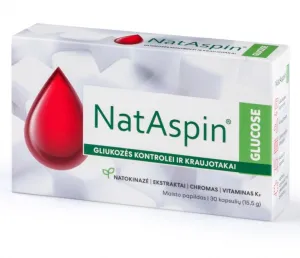 Maisto papildas NATASPIN Glucose kapsulės N30