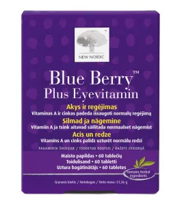 Maisto papildas akims NEW NORDIC Blue Berry™ Plus Eyevitamin N60