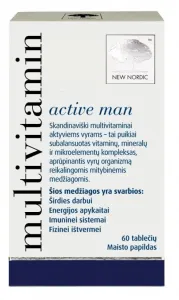 Maisto papildas multivitaminai vyrams NEW NORDIC N60