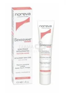 NOREVA SENSIDIANE drėkinanti maitinanti priemonė jautriai odai riebi tekstūra 40ml