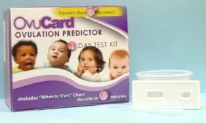 Ovuliacijos testas OVUCARD (kasetė) Rinkinys (7 testai+7 šlapimo indeliai) N7