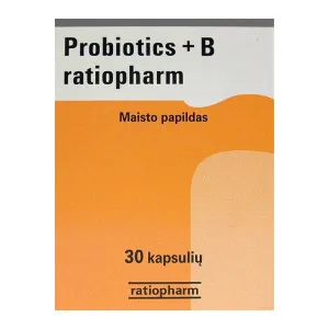 Maisto papildas PROBIOTICS +B RATIOPHARM N30