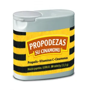 Bičių pikio tabletės PROPODEZAS su avietėmis N50