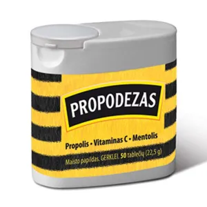 Bičių pikio tabletės PROPODEZAS su erškėtuogėmis N50