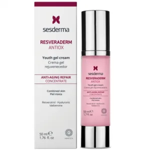 SESDERMA RESVERADERM ANTIOX antioksidacinis gelinis veido kremas 50ml