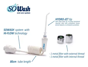 Burnos irigatorius SoWash Waterjet su viena linijine srove