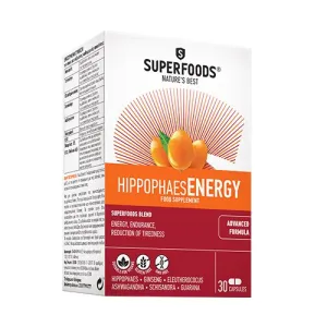 Maisto papildas SUPERFOODS HIPPOPHAES ENERGY kapsulės N30