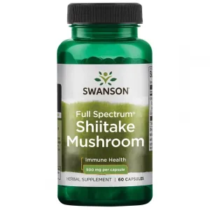 Maisto papildas SWANSON SHIITAKE (Valgomasis dantenis) 500mg N60