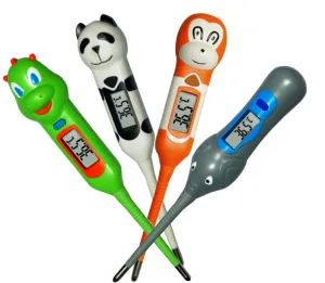 Termometras skaitmeninis vaikams lanksčiu galu DINOZAURAS