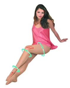 Kompresinės pėdkelnės TONUS ELAST LUX 2 klasė 0404