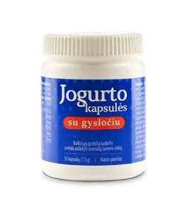 Maisto papildas Jogurto kapsulės su gysločiu N30