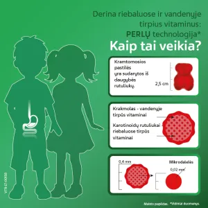Maisto papildas VITIRON KIDS School for BRAIN smegenims kramtomieji guminukai N50