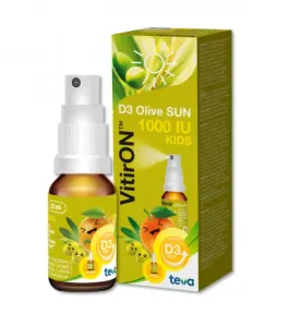 Maisto papildas VITIRON D3 Olive Sun 1000IU purškalas 10ml