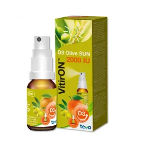 Maisto papildas VITIRON D3 Olive Sun 2000IU purškalas 10ml