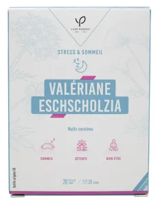 Maisto papildas YVES PONROY Valerijonas ir geltonžiedė ešolcija N20