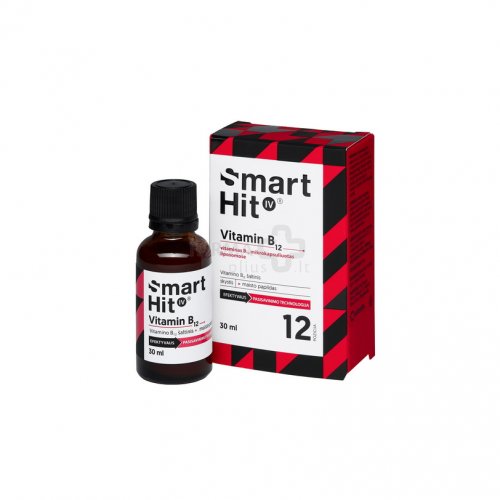 Maisto papildas SmartHit IV Vitamin B12 30ml