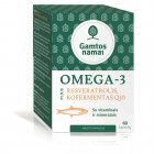Maisto papildas GAMTOS NAMAI OMEGA-3 Plius Resveratrolis, Kofermentas Q10 N60