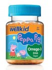 Maisto papildas VITABIOTICS WellKid Peppa Pig Omega-3 guminukai N30