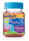 Maisto papildas VITABIOTICS WellKid Peppa Pig Vitamin D guminukai N30
