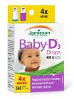 Maisto papildas kūdikiams JAMIESON BABY-D vitaminas D3 400IU lašai 11,4ml